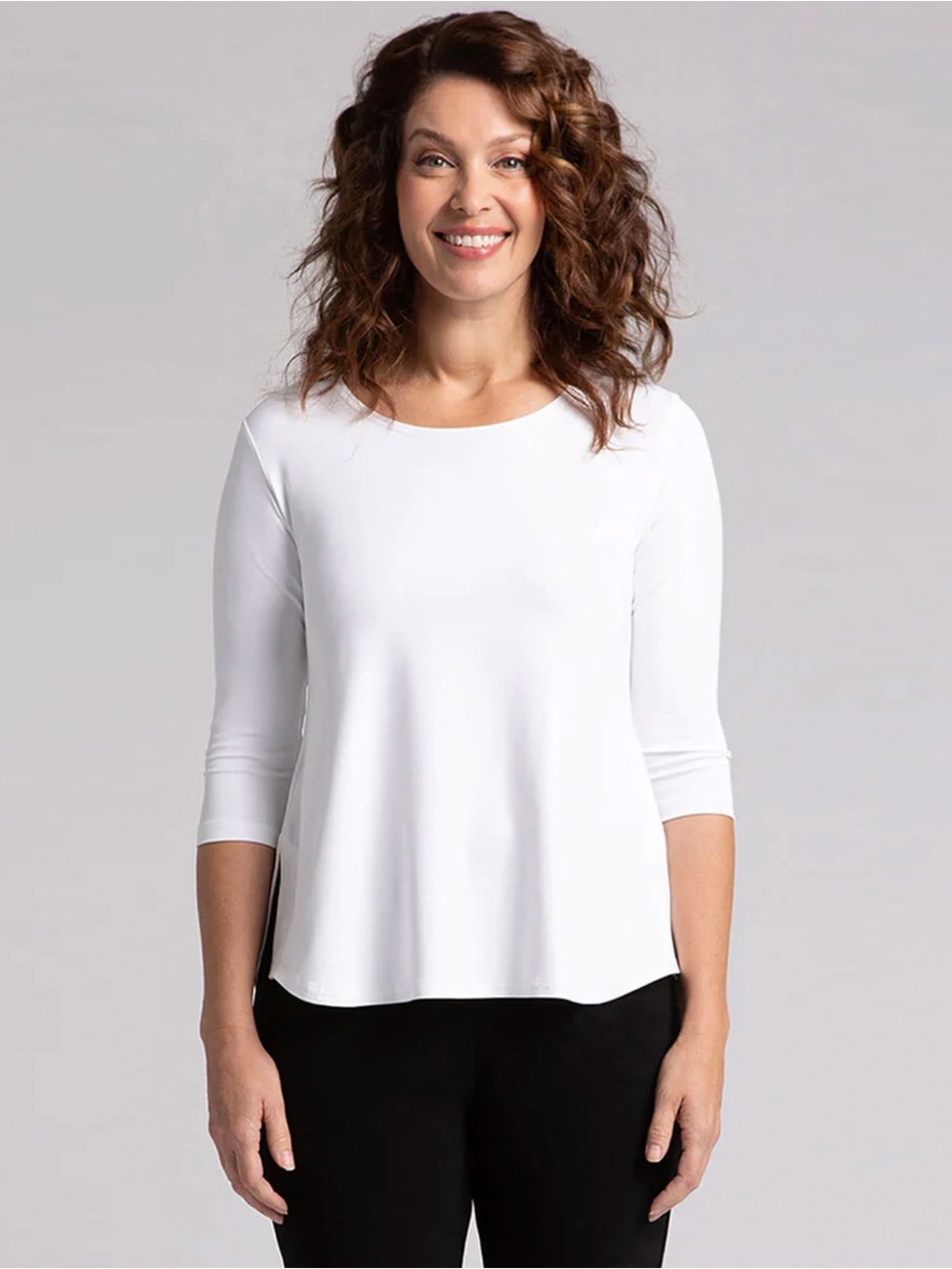 NWT - Sympli - Go To Classic Tee Relax - White